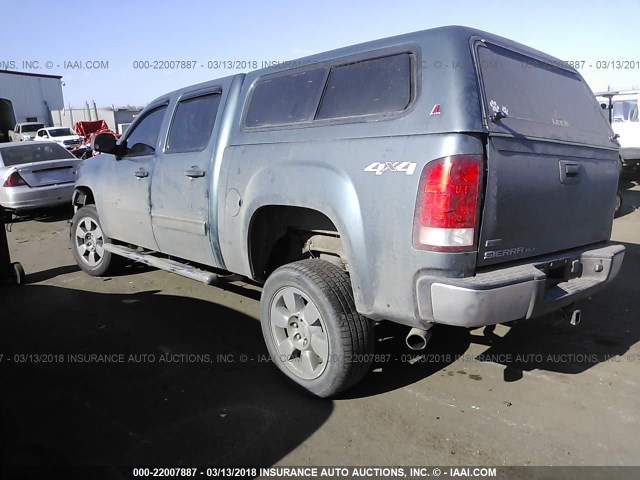 3GTRKVE38AG256417 - 2010 GMC SIERRA K1500 SLE BLUE photo 3