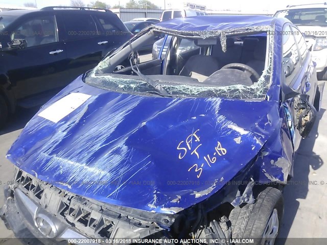 KMHCT4AE3DU464433 - 2013 HYUNDAI ACCENT GLS/GS BLUE photo 6