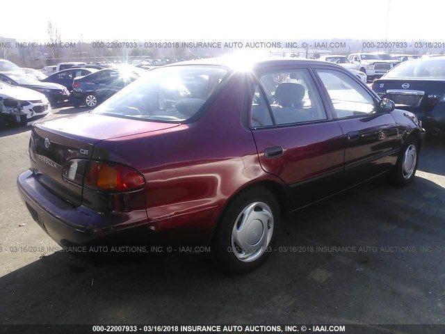 1NXBR12E7YZ325600 - 2000 TOYOTA COROLLA VE/CE/LE 栗色 照片 4