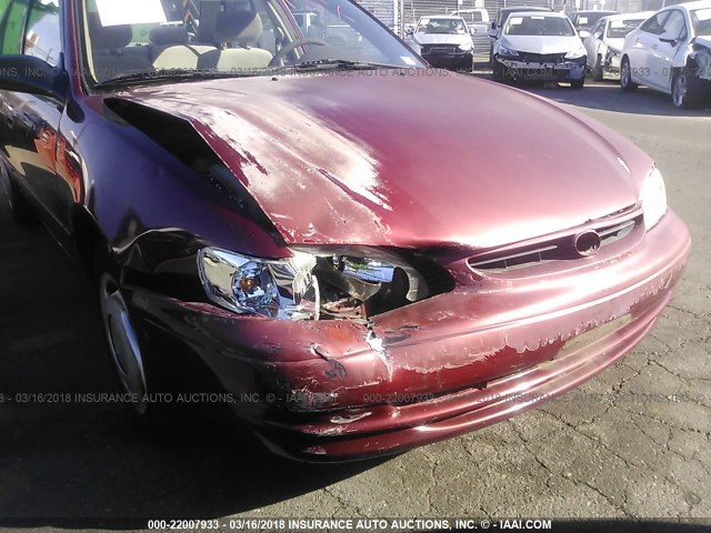 1NXBR12E7YZ325600 - 2000 TOYOTA COROLLA VE/CE/LE 栗色 照片 6