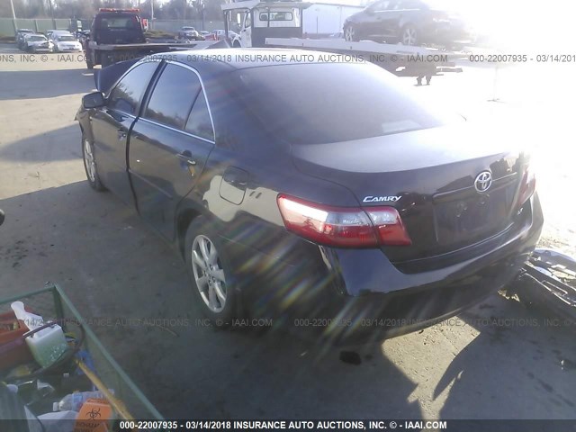 4T1BE46K97U617714 - 2007 TOYOTA CAMRY NEW GENERAT CE/LE/XLE/SE BLACK photo 3