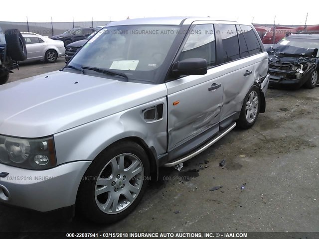 SALSF25446A917209 - 2006 LAND ROVER RANGE ROVER SPORT HSE SILVER photo 6