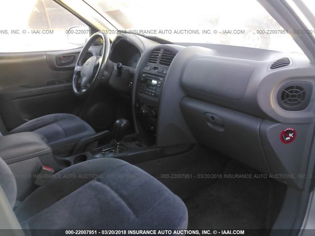 KM8SC13D32U238856 - 2002 HYUNDAI SANTA FE GLS/LX SILVER photo 5