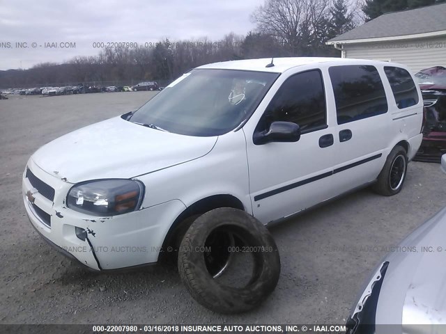 1GNDV23LX6D194050 - 2006 CHEVROLET UPLANDER LS WHITE photo 2