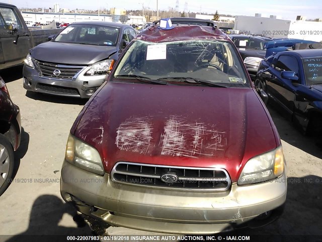 4S3BH675727626368 - 2002 SUBARU LEGACY OUTBACK AWP 红色 照片 6