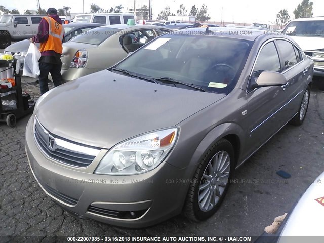 1G8ZV57747F158917 - 2007 SATURN AURA XR GOLD photo 2