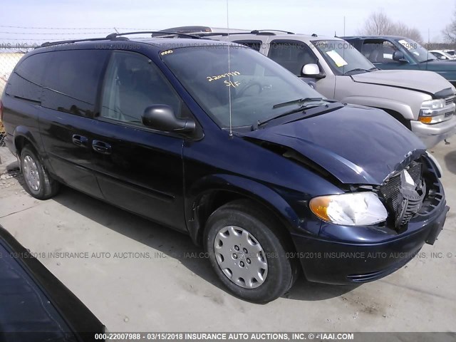 2C4GP44R44R564420 - 2004 CHRYSLER TOWN & COUNTRY LX Dark Blue photo 1