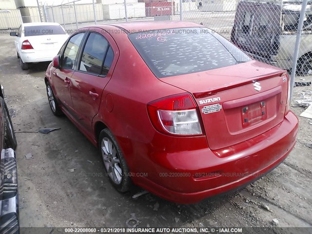 JS2YC415685103469 - 2008 SUZUKI SX4 CONVENIENCE/TOURING RED photo 3