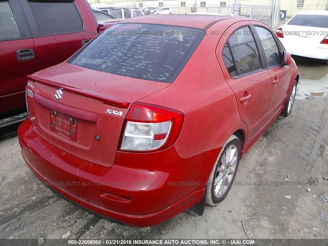 JS2YC415685103469 - 2008 SUZUKI SX4 CONVENIENCE/TOURING RED photo 4