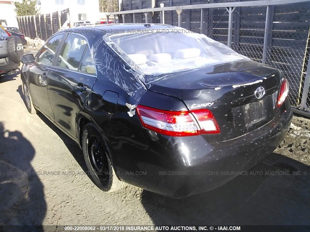 4T1BF3EKXBU155925 - 2011 TOYOTA CAMRY SE/LE/XLE BLACK photo 3