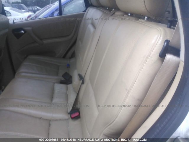4JGAB54E5YA164444 - 2000 MERCEDES-BENZ ML 320 Ağ foto 8