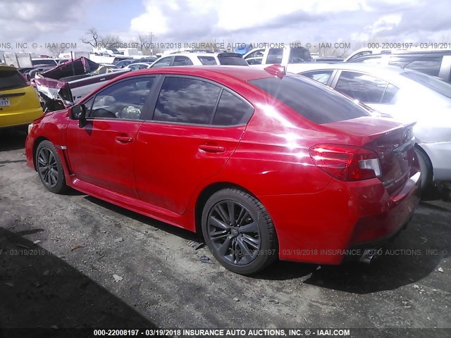 JF1VA1D64F8805443 - 2015 SUBARU WRX PREMIUM RED photo 3