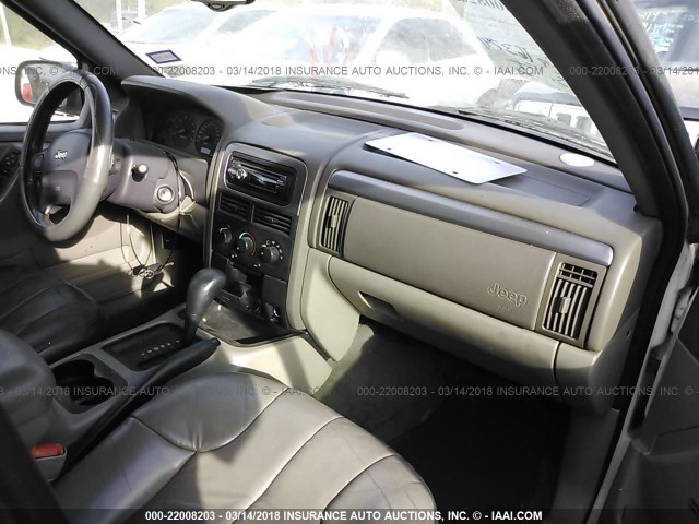 1J4GX48N61C534194 - 2001 JEEP GRAND CHEROKEE LAREDO WHITE photo 5