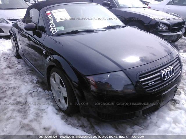 TRUUT28NX21038293 - 2002 AUDI TT QUATTRO BLACK photo 1