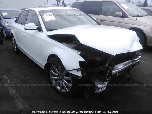 WAUEFAFL8BN045315 - 2011 AUDI A4 PREMIUM PLUS WHITE photo 1