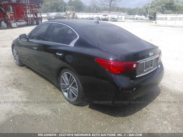 JN1BV7AP6EM691570 - 2014 INFINITI Q50 PREMIUM/SPORT BLACK photo 3