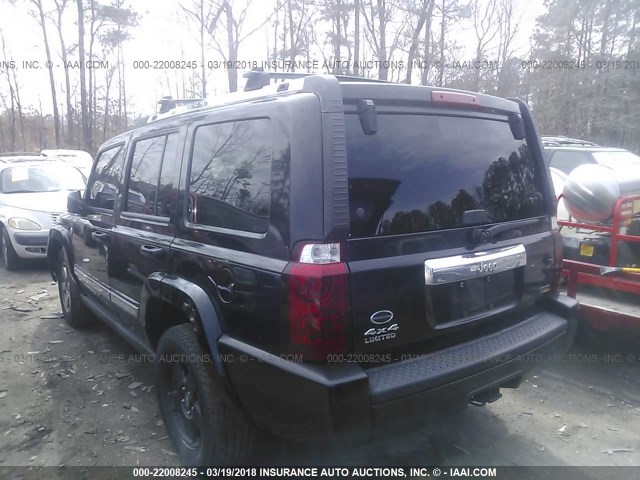 1J8HG58P87C592486 - 2007 JEEP COMMANDER LIMITED BLACK photo 3