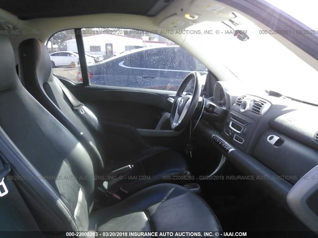 WMEEJ31X18K178386 - 2008 SMART FORTWO PURE/PASSION ORANGE photo 5