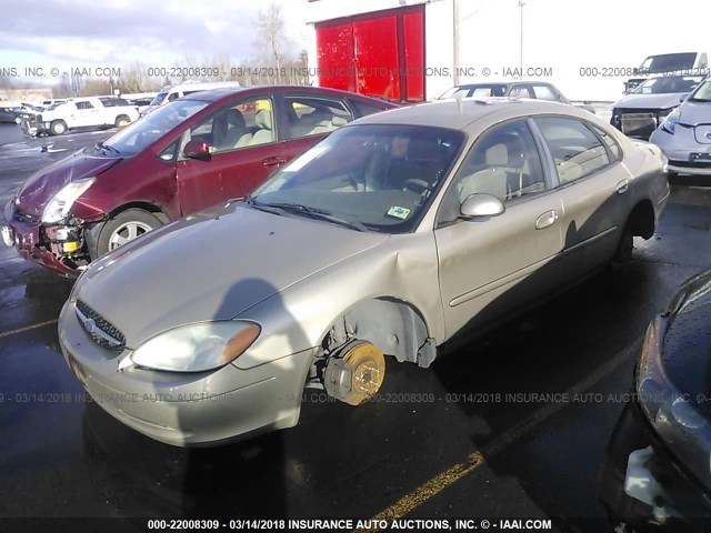 1FAFP55UX1A224053 - 2001 FORD TAURUS SES GOLD photo 2