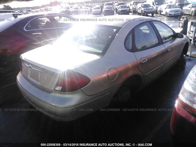 1FAFP55UX1A224053 - 2001 FORD TAURUS SES GOLD photo 4