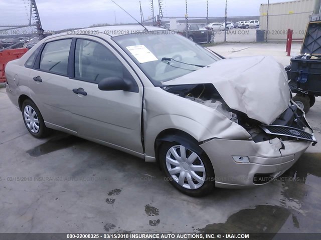 1FAFP34N27W160925 - 2007 FORD FOCUS ZX4/S/SE/SES TAN photo 1