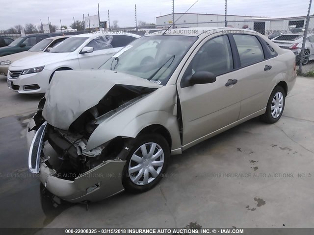 1FAFP34N27W160925 - 2007 FORD FOCUS ZX4/S/SE/SES TAN photo 2