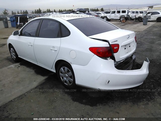 KMHDU46D89U612133 - 2009 HYUNDAI ELANTRA GLS/SE WHITE photo 3