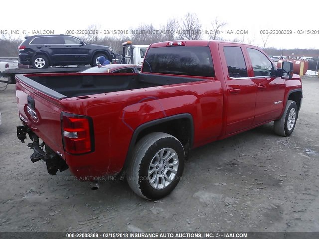 1GTV2UEC8FZ340690 - 2015 GMC SIERRA K1500 SLE RED photo 4