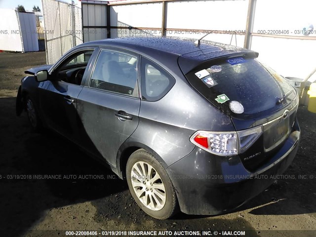 JF1GH61688H837028 - 2008 SUBARU IMPREZA 2.5I BLACK photo 3