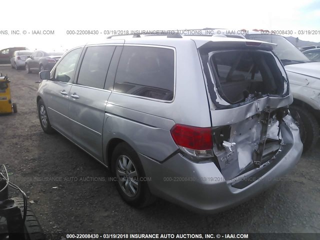 5FNRL3H78AB034384 - 2010 HONDA ODYSSEY EXL SILVER photo 3