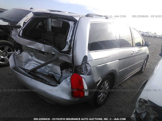 5FNRL3H78AB034384 - 2010 HONDA ODYSSEY EXL ვერცხლისფერი ფოტო 4