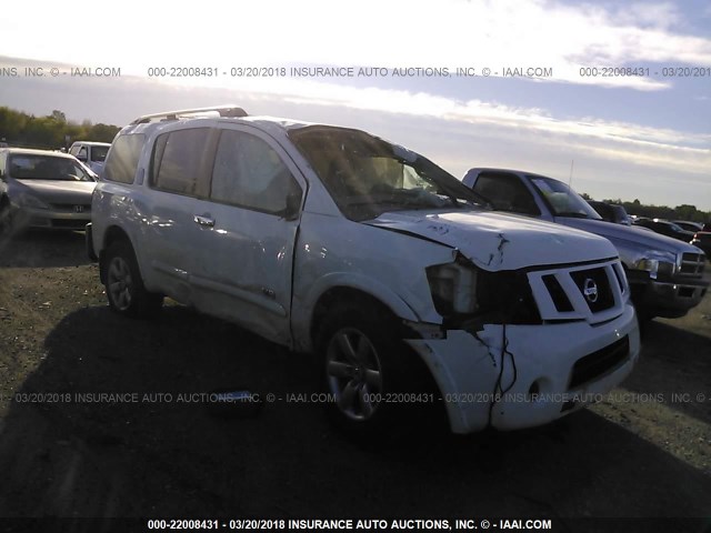 5N1BA08D59N606094 - 2009 NISSAN ARMADA SE/LE WHITE photo 1