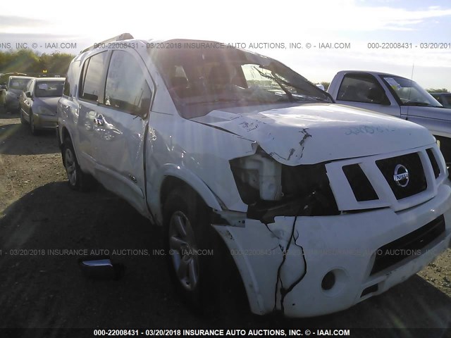 5N1BA08D59N606094 - 2009 NISSAN ARMADA SE/LE WHITE photo 6