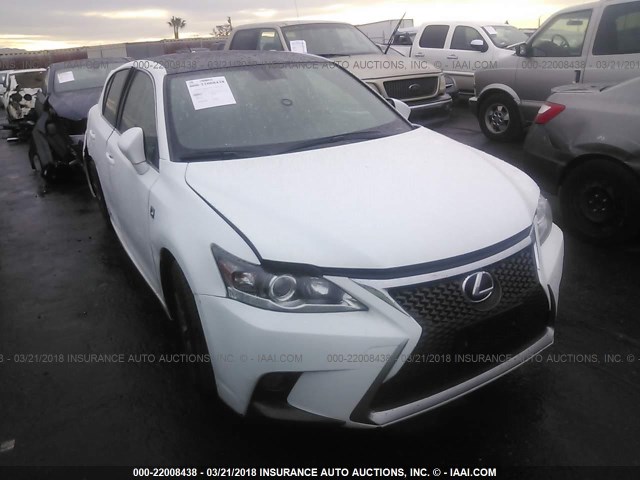 JTHKD5BH9F2240740 - 2015 LEXUS CT 200 თეთრი ფოტო 1