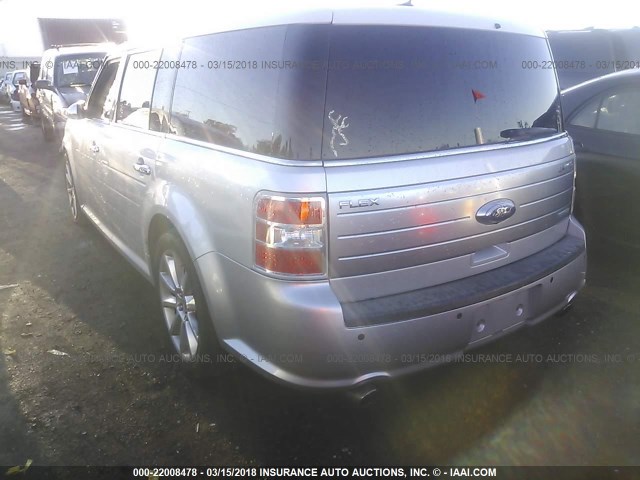 2FMHK6DT7ABA38681 - 2010 FORD FLEX LIMITED SILVER photo 3