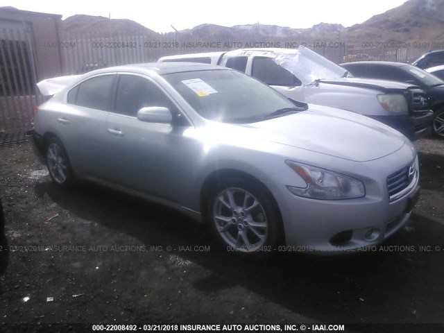 1N4AA5AP4EC499469 - 2014 NISSAN MAXIMA S/SV SILVER photo 1