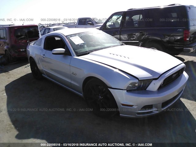 1ZVBP8CF5D5238726 - 2013 FORD MUSTANG GT SILVER photo 1