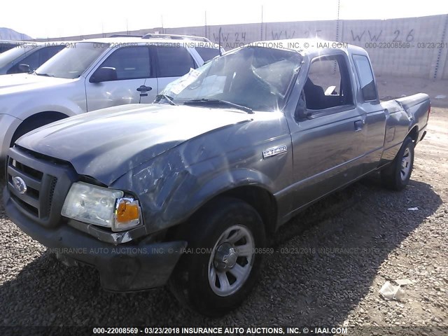 1FTYR14U48PA77758 - 2008 FORD RANGER SUPER CAB GRAY photo 2