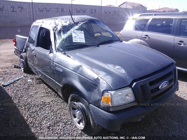 1FTYR14U48PA77758 - 2008 FORD RANGER SUPER CAB GRAY photo 6