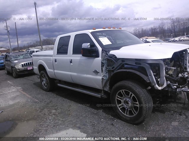 1FT8W3BT4GEA56630 - 2016 FORD F350 SUPER DUTY WHITE photo 1