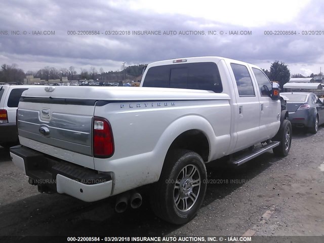 1FT8W3BT4GEA56630 - 2016 FORD F350 SUPER DUTY WHITE photo 4