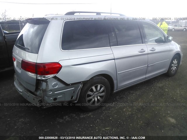 5FNRL3H74AB079144 - 2010 HONDA ODYSSEY EXL ვერცხლისფერი ფოტო 4
