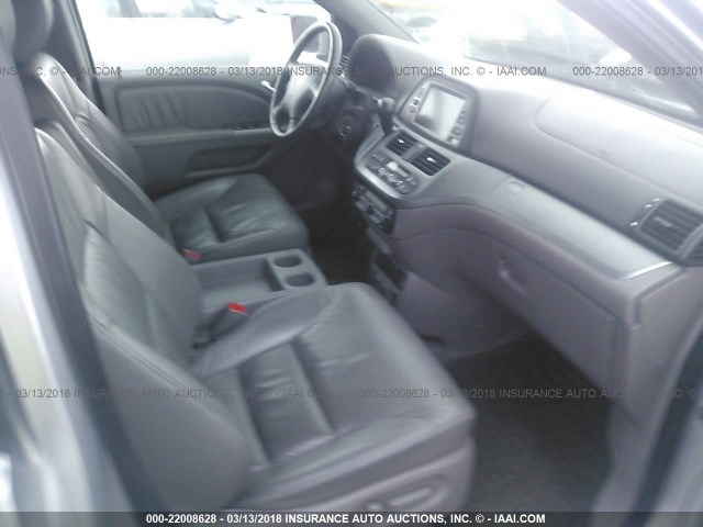 5FNRL3H74AB079144 - 2010 HONDA ODYSSEY EXL SILVER photo 5