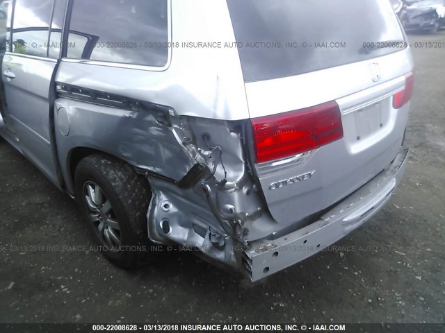 5FNRL3H74AB079144 - 2010 HONDA ODYSSEY EXL SILVER photo 6