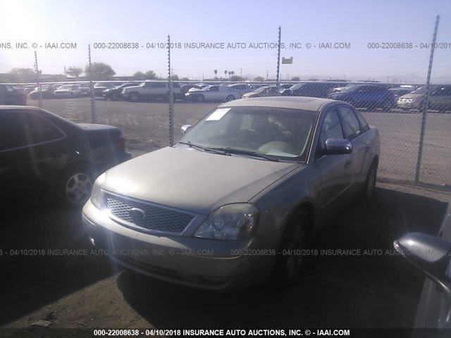 1FAFP25105G115561 - 2005 FORD FIVE HUNDRED LIMITED GRAY photo 2