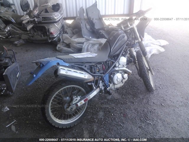 JYADG19E88A000735 - 2008 YAMAHA XT250 BLUE photo 4