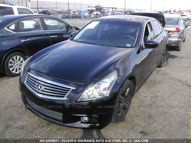 JN1CV6AP6CM620834 - 2012 INFINITI G37 SPORT BLACK photo 2