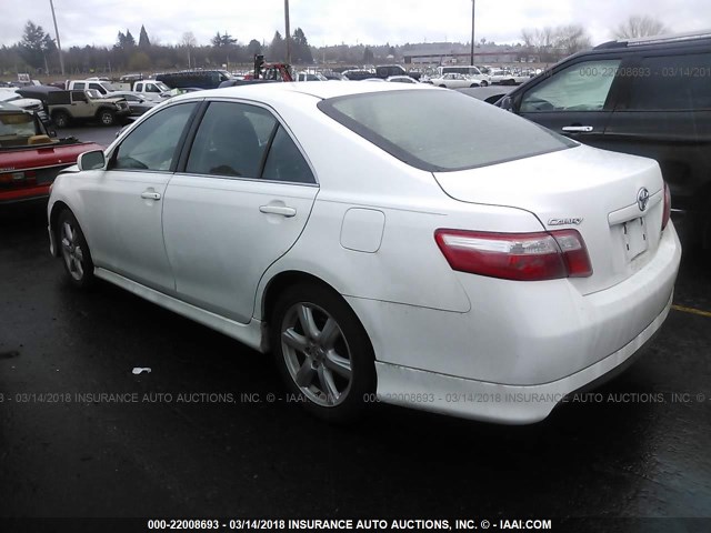 4T1BE46K59U857569 - 2009 TOYOTA CAMRY SE/LE/XLE WHITE photo 3