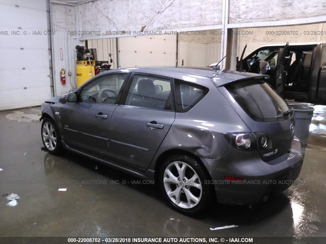 JM1BK343381144351 - 2008 MAZDA 3 HATCHBACK GRAY photo 3