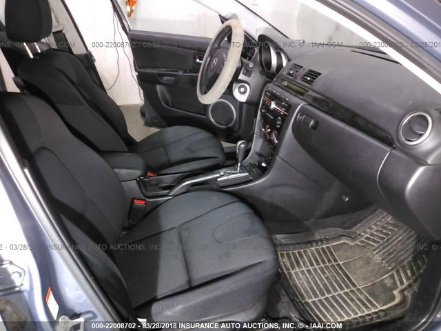 JM1BK343381144351 - 2008 MAZDA 3 HATCHBACK GRAY photo 5